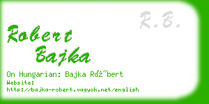 robert bajka business card